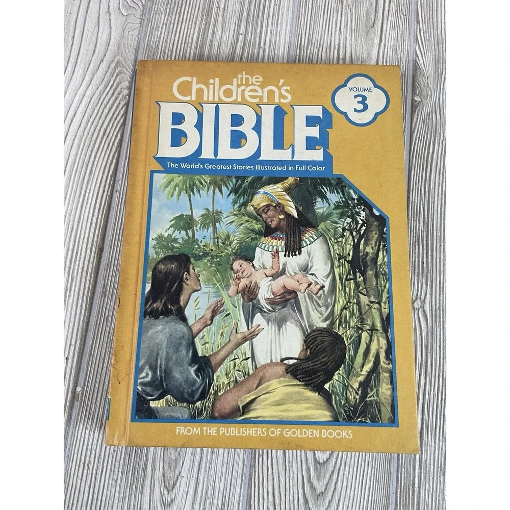 The Children's Bible Lot 0f 5 by A Golden Press VTG 1981 #1-5 Hardcover Books